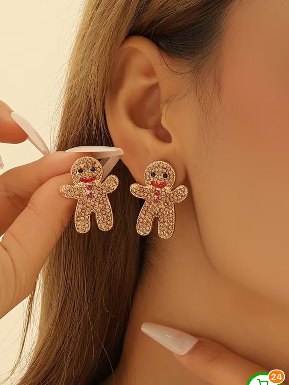 Gingerbread Stud Earrings